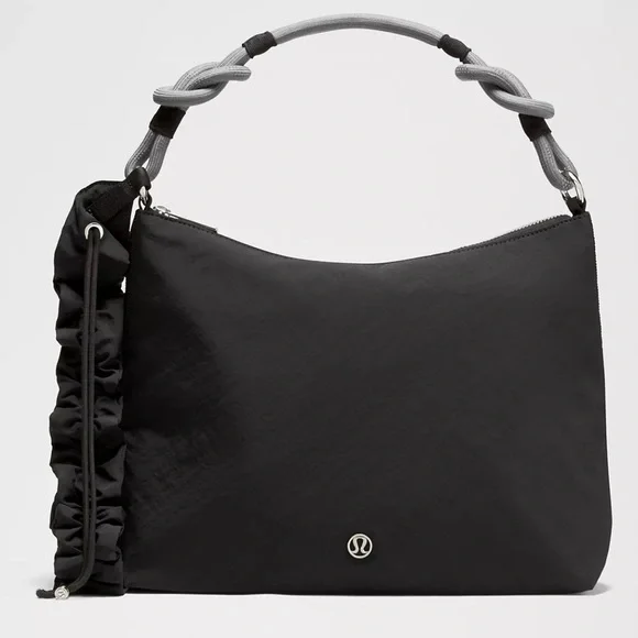 lululemon athletica Black and Gray Convertible Crossbody Bag - Picture 1 of 13